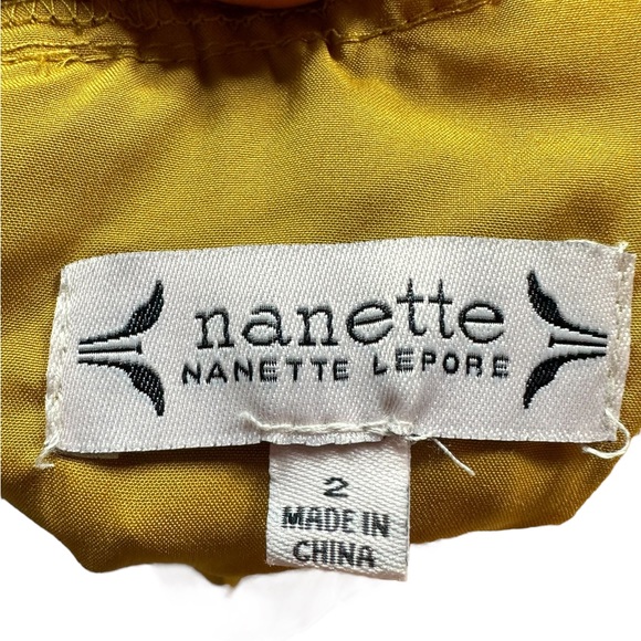 NANETTE LEPORE: NWT Women\'s Smocked High Neck Pleated Dress -Size 2